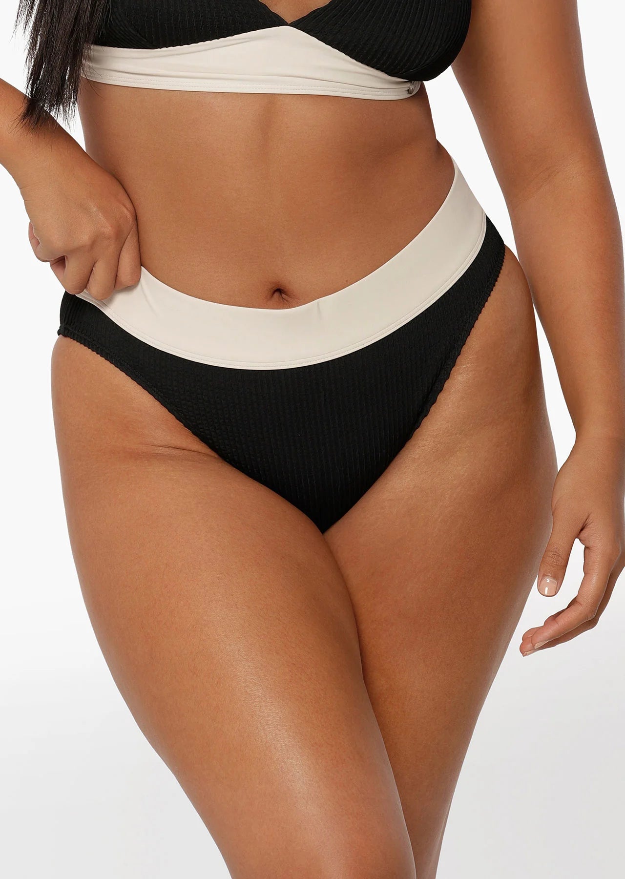 Relaxation Crimped High Waist Brief