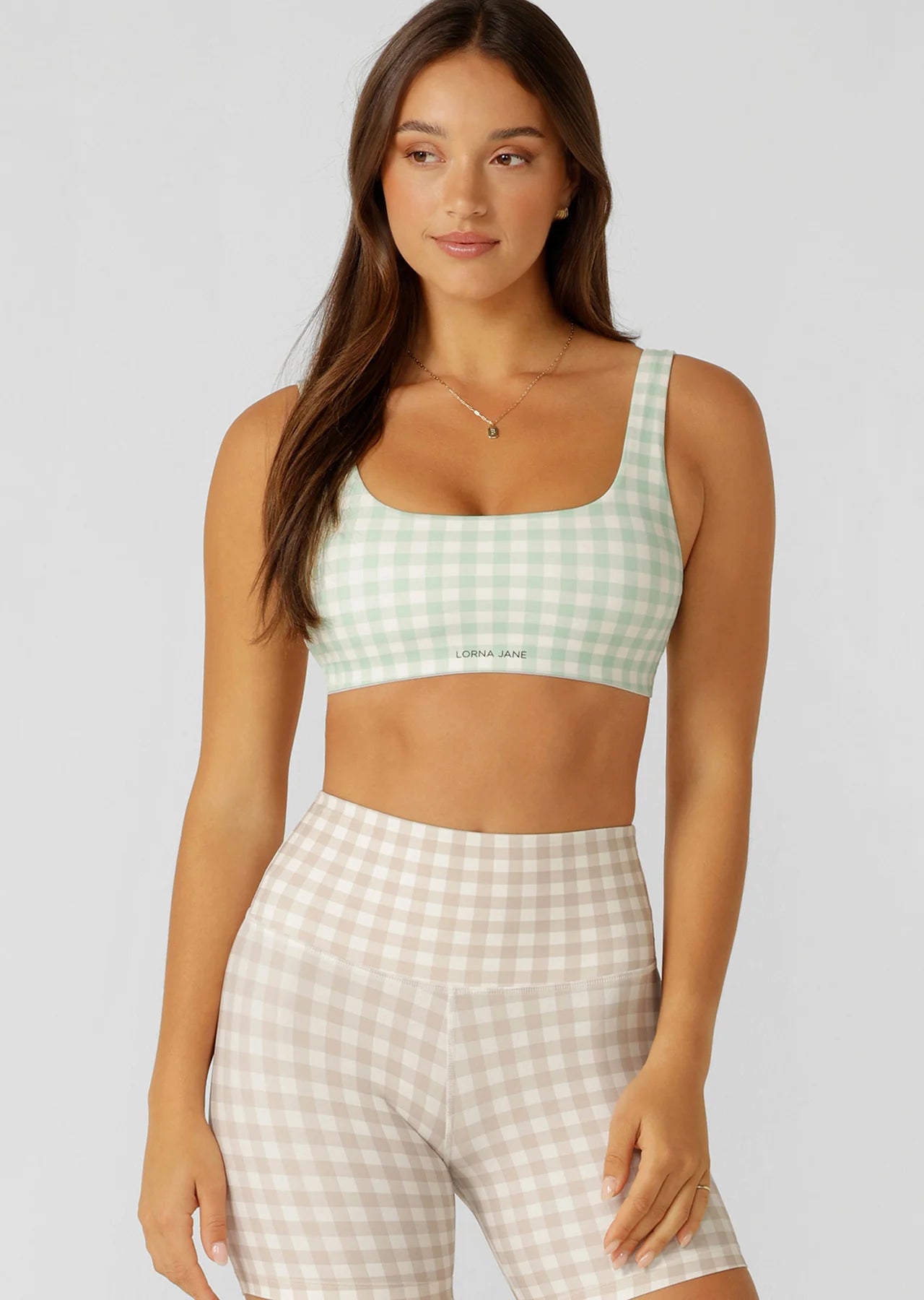 Sweet Gingham Sports Bra
