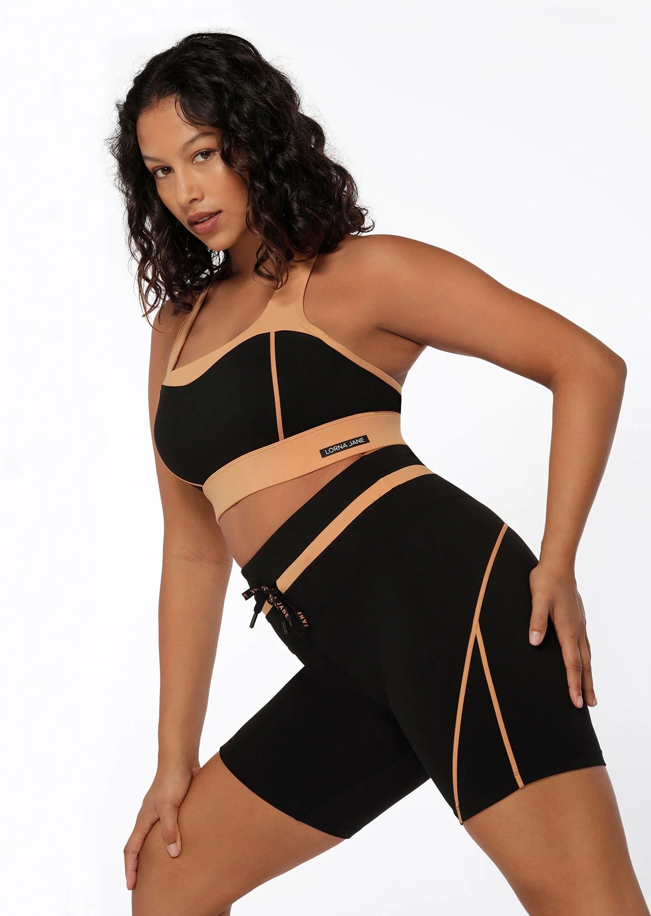 Contrast Racer Bike Shorts
