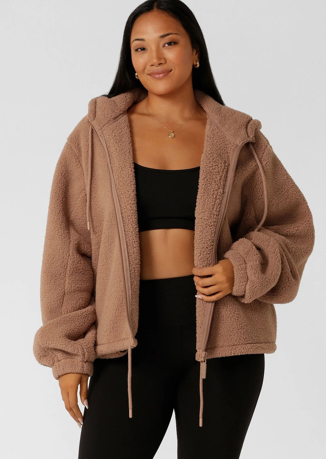 Teddy Zip Through Hoodie