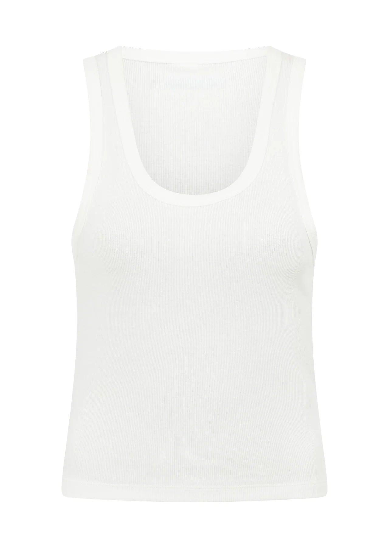 Scoop Neck Essential Rib Tank