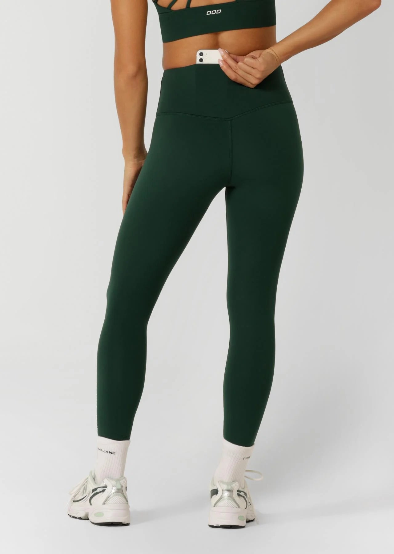 Lotus Phone Pocket Ankle Biter Leggings