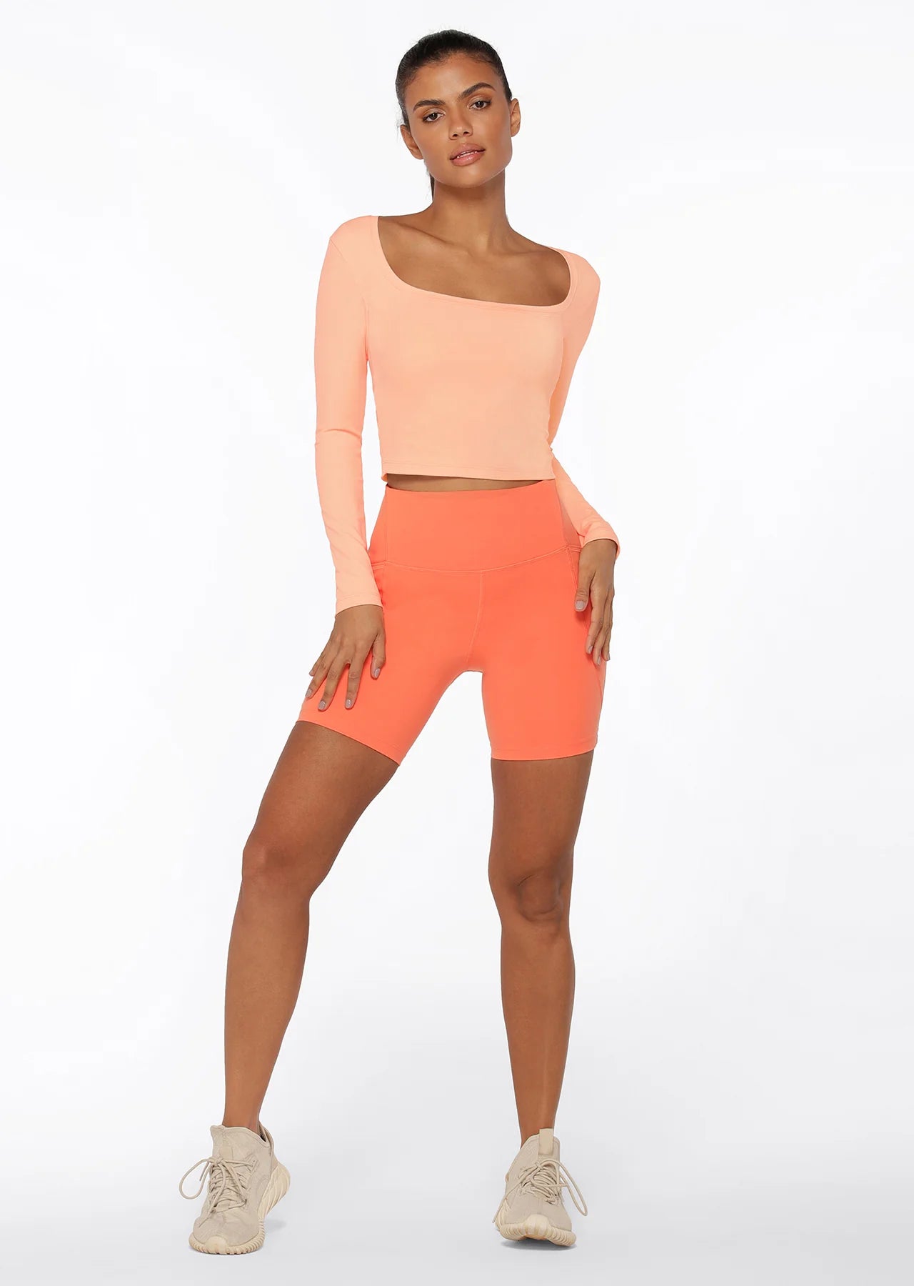 Aloe Vera Cropped Long Sleeve Top