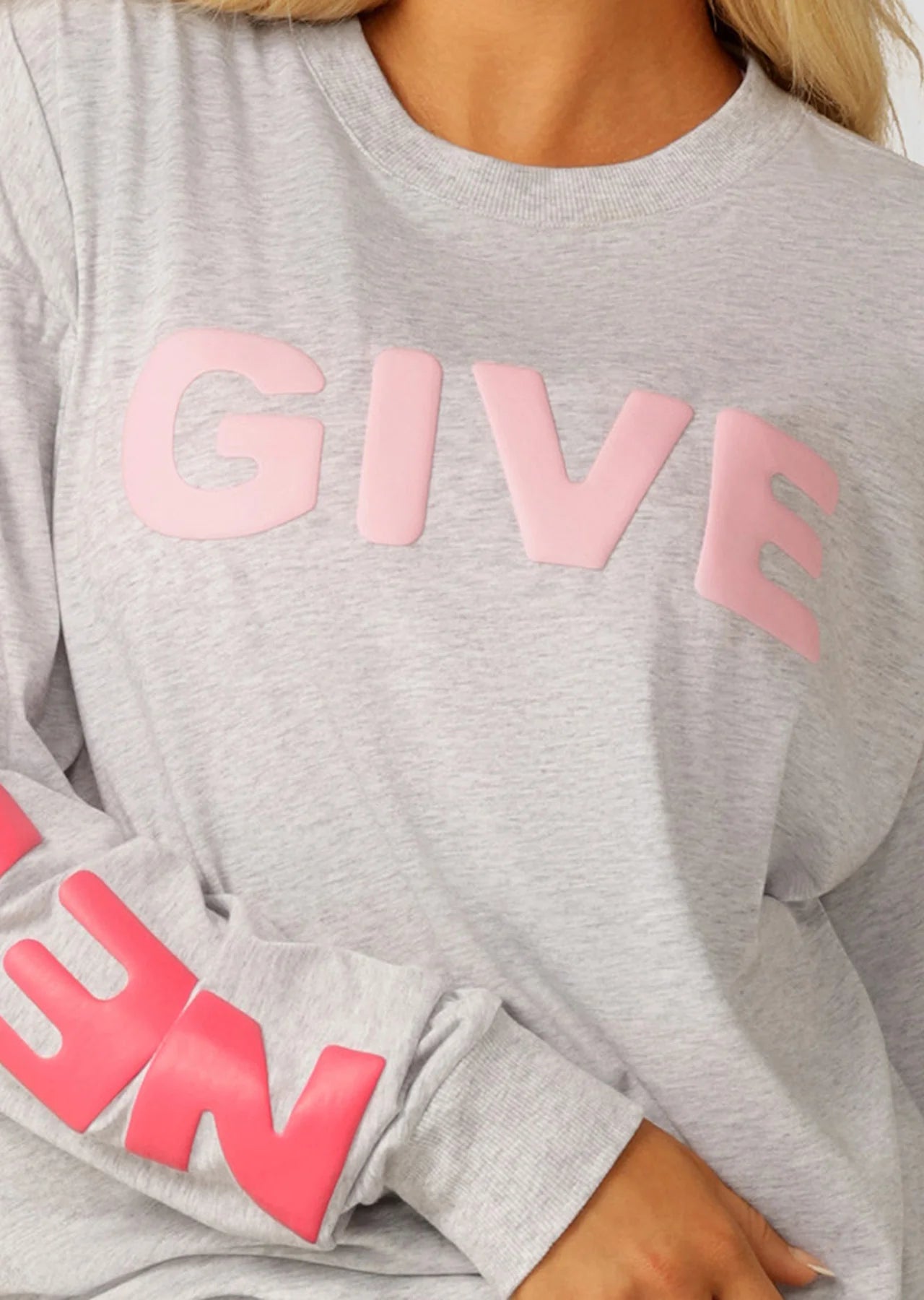 Never Give Up Long Sleeve Relaxed Tee