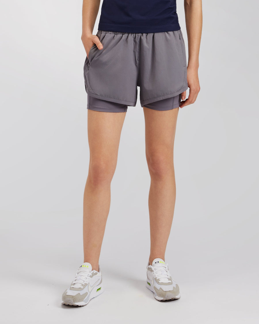 FlexRun Convertible 2 in 1 Running Shorts