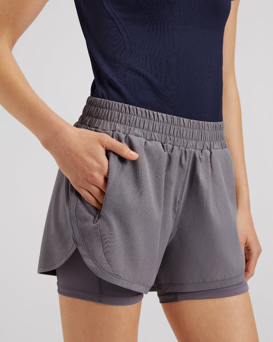 FlexRun Convertible 2 in 1 Running Shorts