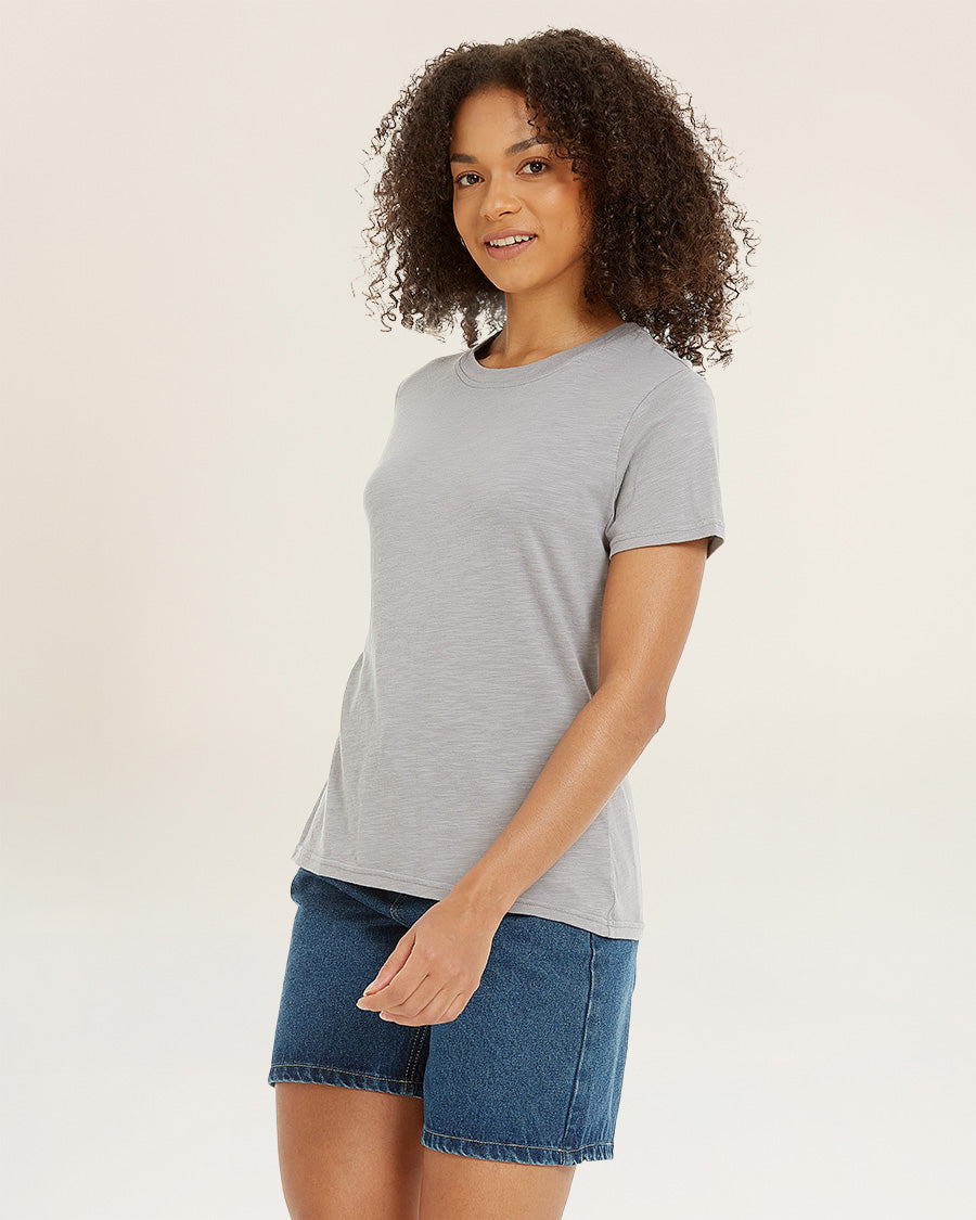 Short-Sleeve Cotton Slub T-Shirt