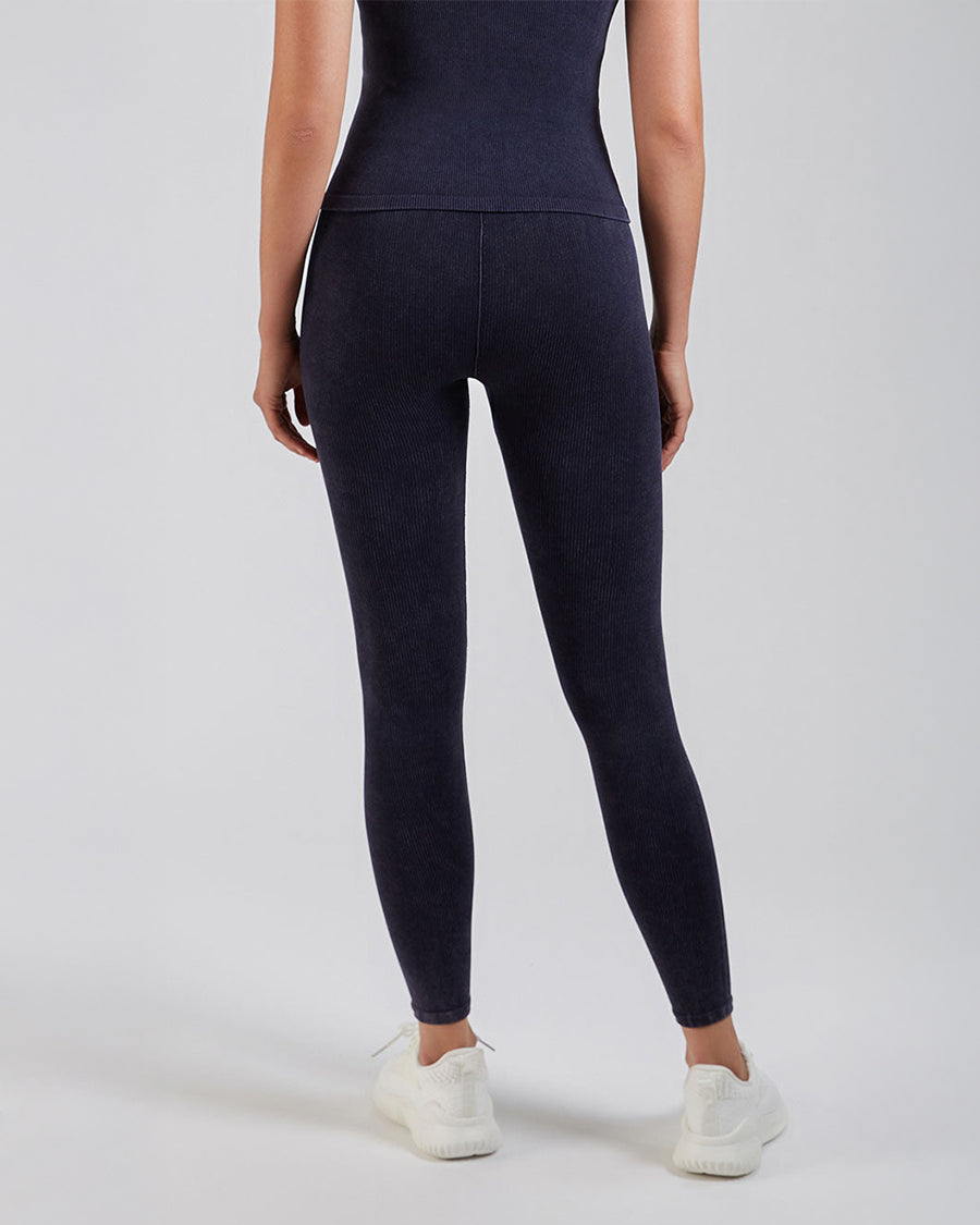 Washed Ribbed Leggings